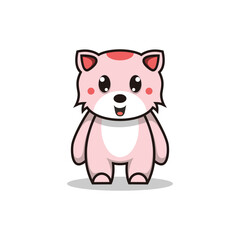 Obraz na płótnie Canvas Illustration Cute Cat Mascot Logo