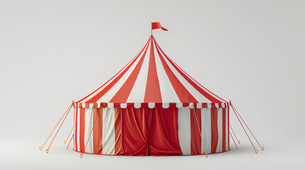 circus tent on white background