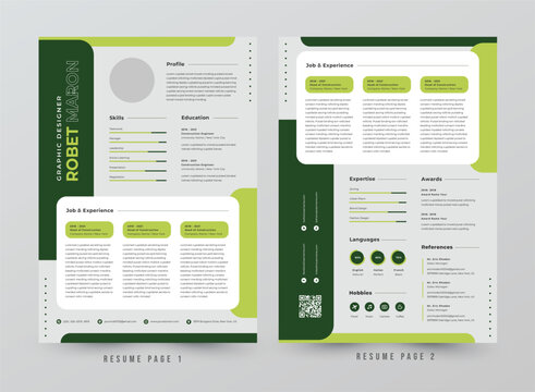Resume infographic Template