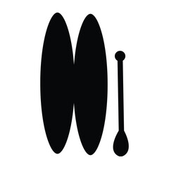 Surfing emblems, icon and label. Surfboards symbol. summer beach activity, surfing on sea waves sport.