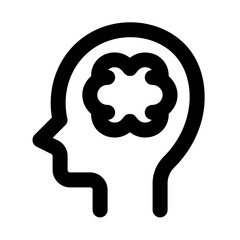 Thinking Line Icon