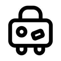 Luggage Line Icon