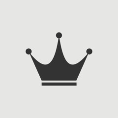Vector Simple Isolated Crown Icon