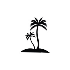 palm tree logo icon