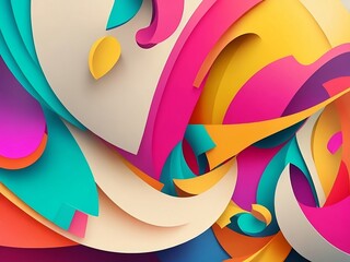 abstract mix colorful background with graphic art 