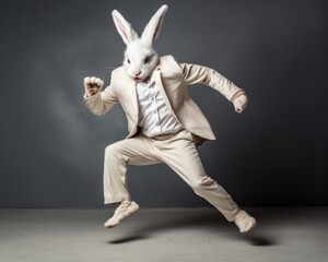 anthro white rabbit, red eyes, arctic stock photo, winning photography, full body, full length, hyper realistic, 1930s --chaos 20 --ar 5:4 Job ID: cd186ba2-5f36-46e0-8e6d-f0348762df50