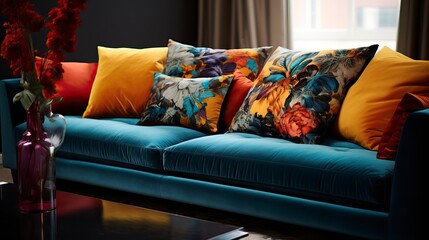 Different decor styles of vantage and modern sofa cushon 