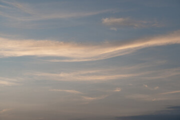 blue sky and yellow clouds 