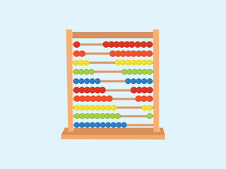 Abacus for Kids   Wooden Counting Toy vector