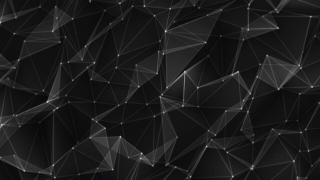 Connecting dots, polygonal technology background. Poly data, graphic design, network concept.