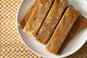 Buckwheat Crepe, Buckwheat pancake on a plate 