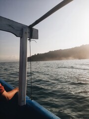 sea ​​view from a fishing boat