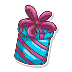 Gift boxes  presents isolated on white. Colorful wrapped. Sale  shopping concept.