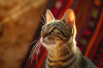 An Egyptian whiskers of a charismatic cat