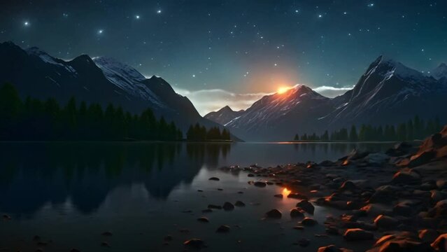 shooting star video footage 2k