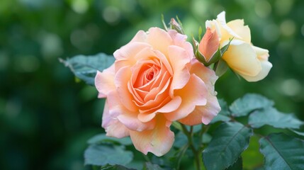 Beautiful peach fuzz colour rose