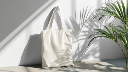 Fabric tote bag mockup