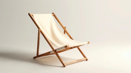 folding beach chair mockup - obrazy, fototapety, plakaty