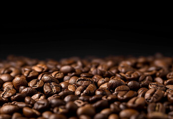 Coffee Beans isolated on white background area