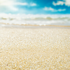 Fototapeta na wymiar Beach, sea and sky sunny day