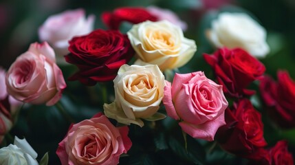 Beautiful rad roses