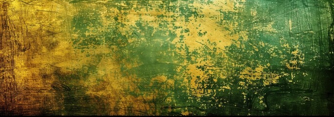 Naklejka premium Yellowish green color grunge scratch background texture
