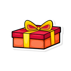 Gift boxes  presents isolated on white. Colorful wrapped. Sale  shopping concept.