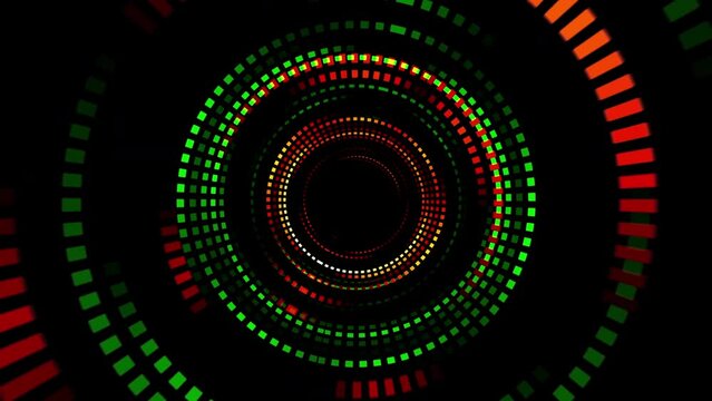 Light tunnel stage for your video backgrounds, concert visual performances, presentations, dance parties, music clips, projection mapping, nightclubs, corporate events