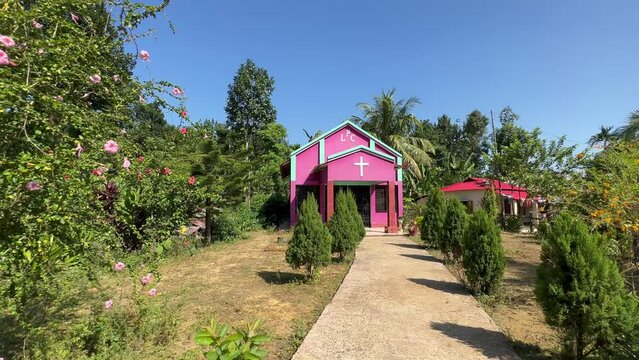 Presbyterian Church in Lawachara forest village, Bangladesh.