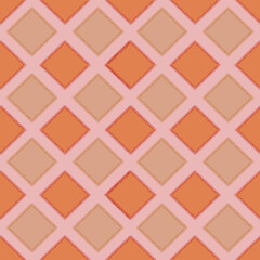 Seamless pattern with shapes, retro fabric prints, classic.