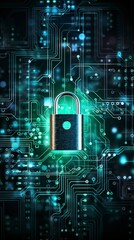 Fototapeta premium Secure connection or cybersecurity service concept