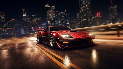 Street racing videogame gameplay with information 