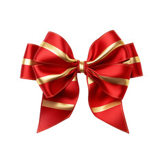 Fototapeta premium Festive Bow and Ribbon with transparent background. PNG image transparent background