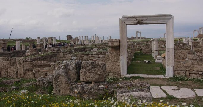 Ancient ruins of buildings in Laodicea.