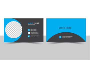 Modern Business Card. Creative and Luxury business card template. Personal visiting card with company logo. Business card design template, Clean professional business card template, visiting card.