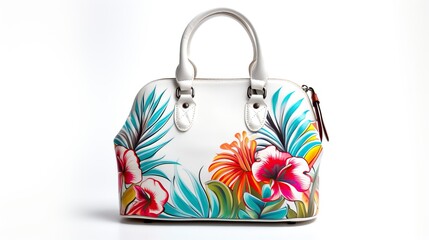 Stylish women handbag purse in White Background 