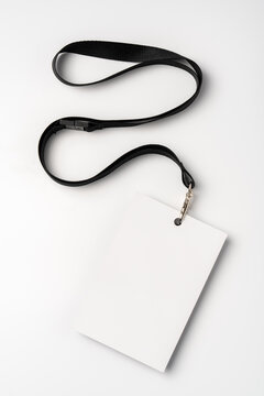 Blank bagde mockup isolated on white background
