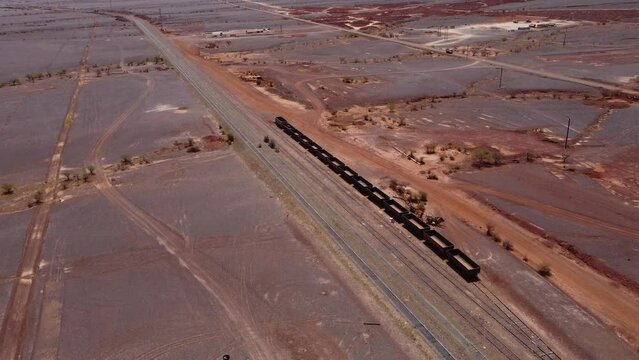 Old Iron Ore Train Parked in Zou&eacute;rat, Mauritania

