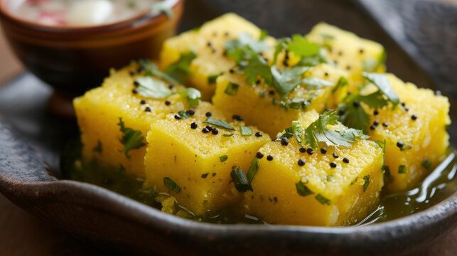 Delight in the Light and Spongy Goodness of Khaman Dhokla, a True Culinary Gem