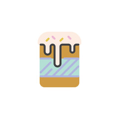 Easter Cake flat icon