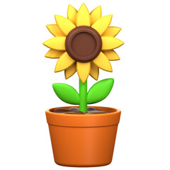 Sunflower 3D Icon