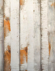 白いペンキの禿げた古い木材の背景素材テクスチャー
