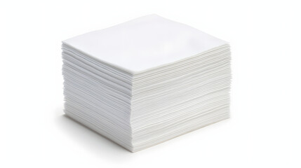 white paper napkin