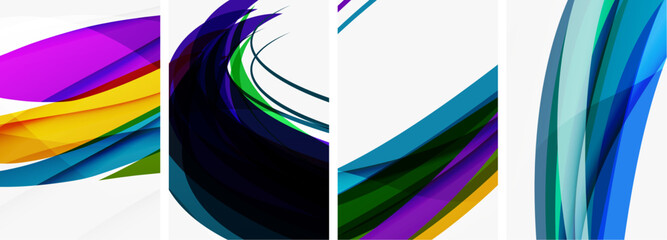 Obraz na płótnie Canvas Abstract colorful wave posters for wallpaper, business card, cover, poster, banner, brochure, header, website