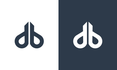 initials db building logo design vector