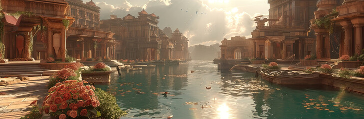 The lost city of Atlantis - obrazy, fototapety, plakaty