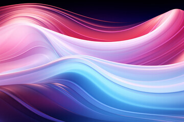 Fototapeta premium Colorful Abstract Neon Wave Background created with Generative AI