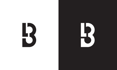 BL logo, monogram unique logo, black and white logo, premium elegant logo, letter BL Vector