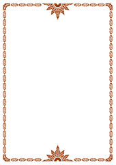 アジア調フレーム26（茶）