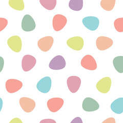 Cute Easter seamless pattern in pastel colors. Design for packaging, wallpaper, background, fabric.